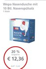 Aktuelle Nasenspray Angebote bei LINDA Premiumapotheke in Mainz Aktuelles Nasendusche mit 10 Btl. Nasenspülsalz Angebot bei LINDA Premiumapotheke in Mainz ab 12,36 €