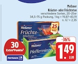 Kräuter- oder Früchtetee im Angebot bei E center in Nürnberg Kräuter- oder Früchtetee Angebote von Meßmer bei E center Nürnberg für 1,49 €