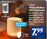 Wiederaufladbare LED-Tischleuchte von CASALUX im aktuellen ALDI SÜD Prospekt für 7,99 €