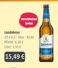 GetränkeLAND Mayer - Bier Angebot im Prospekt Bier bei GetränkeLAND Mayer im Prospekt "" für 15,49 €