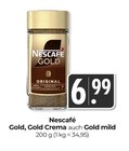 Gold, Gold Crema oder Gold mild Angebote von Nescafé bei Hieber Lörrach für 6,99 €