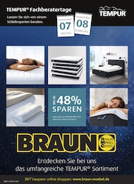 BRAUN Möbel-Center Prospekt für Schiltach mit 4 Seiten BRAUN Möbel-Center Prospekt für Schiltach: "Tempur Fachberatertage", 4 Seiten, 29.10.2025 - 02.12.2025