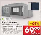 Partyzelt 3 x 6 m Angebote von Juskys bei Netto Marken-Discount Baden-Baden für 69,99 €