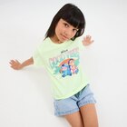 T-shirt manches courtes Stitch jaune fluo fille - La Halle T-shirt manches courtes Stitch jaune fluo fille à 4,99 € dans le catalogue La Halle