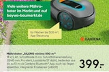 BayWa Bau- und Gartenmärkte - Mähroboter SILENO minimo 500 m² Angebot im Prospekt Mähroboter SILENO minimo 500 m² bei BayWa Bau- und Gartenmärkte im Prospekt "" für 399,00 €