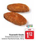 EDEKA - Feuerwehr-Steaks Angebot im Prospekt Feuerwehr-Steaks bei EDEKA im Prospekt "" für 1,12 €