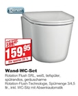 Wand-WC-Set Angebote von Cornat bei bauSpezi Bad Kreuznach für 159,95 €