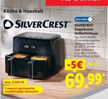 Doppelzonen-Heißluftfritteuse von SilverCrest für 69,99 € bei Lidl im Angebot Doppelzonen-Heißluftfritteuse von SilverCrest im aktuellen Lidl Prospekt