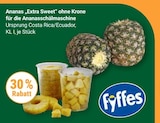 Ananas „Extra Sweet“ ohne Krone für die Ananasschälmaschine Angebote von Fyffes bei GLOBUS Ludwigshafen
