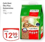 Öko Plus Katzenstreu Angebote von Cat's Best bei GLOBUS Homburg für 12,99 €