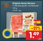 Original Jamón Serrano bei Netto Marken-Discount im Prospekt "" für 1,49 €