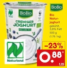 Bio Naturjoghurt Angebote von BioBio bei Netto Marken-Discount Borken für 0,88 €