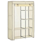 HOMCOM Kleiderschrank cremeweiß Polypropylen B/H/L: ca. 43x103x162,5 cm für 25,99 € bei POCO im Angebot HOMCOM Kleiderschrank cremeweiß Polypropylen B/H/L: ca. 43x103x162,5 cm im aktuellen POCO Prospekt