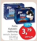Katzennahrung von Felix für 3,79 € bei budni im Angebot Katzennahrung von Felix im aktuellen budni Prospekt