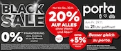 Aktueller porta Möbel Möbel & Einrichtung Prospekt in Handeloh und Umgebung, "BLACK SALE" mit 1 Seite, 24.11.2024 - 30.11.2024