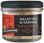 Rillettes de sardine au piment d'Espelette - La Doëlanaise - Intermarché à Antony Rillettes de sardine au piment d'Espelette - La Doëlanaise en promo chez Intermarché Antony à 2,61 €