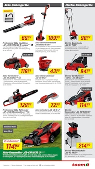 Rasenmäher im toom Baumarkt Prospekt "Respekt, wer's selber macht." mit 34 Seiten (Oberhausen)