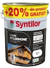 Lasure(d) Xylodhone Syntilor incolore mat 5L+20% gratuit - Syntilor - Castorama Lasure(d) Xylodhone Syntilor incolore mat 5L+20% gratuit - Syntilor à 51,90 € dans le catalogue Castorama