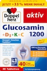 Glucosamin 1200 Tabletten 40 St von Doppelherz für 6,45 € bei dm-drogerie markt im Angebot Glucosamin 1200 Tabletten 40 St von Doppelherz im aktuellen dm-drogerie markt Prospekt