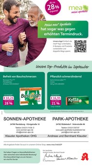 Aktueller mea - meine apotheke Prospekt "Unsere September-Angebote" Seite 1 von 4 Seiten für Rendsburg