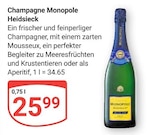 Champagne Monopole im Angebot bei GLOBUS in Hofheim Champagne Monopole Angebote von Heidsieck bei GLOBUS Hofheim für 25,99 €