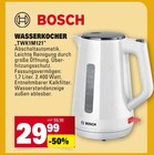 Wasserkocher „TWK1M121“ im Angebot bei Marktkauf in Freiburg Wasserkocher „TWK1M121“ Angebote von Bosch bei Marktkauf Freiburg für 29,99 €