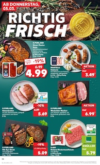 Rindfleisch im Kaufland Prospekt "Aktuelle Angebote" mit 60 Seiten (Jena)