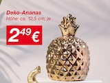 Deko-Ananas im Angebot bei KiK in Paderborn Deko-Ananas Angebote bei KiK Paderborn für 2,49 €