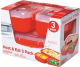 Lot de 3 boites micro-ondes a clips - SISTEMA - Intermarché à Gennevilliers Lot de 3 boites micro-ondes a clips - SISTEMA en promo chez Intermarché Gennevilliers à 29,80 €