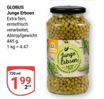 GLOBUS Homburg - Junge Erbsen Angebot im Prospekt Junge Erbsen bei GLOBUS im Homburg Prospekt für 1,99 €