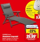 Aluminium-Liegestuhl Angebote von LIVARNO home bei Lidl Ingolstadt für 9,99 €