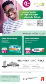 mea - meine apotheke Apotheken Prospekt der aktuellen Woche mit 4 Seiten, gültig von 01.06.2026 bis 30.06.2026, in Dillingen und Umgebung Aktueller mea - meine apotheke Apotheken Prospekt in Dillingen und Umgebung, "Unsere Juni-Angebote" mit 4 Seiten, 01.06.2026 - 30.06.2026
