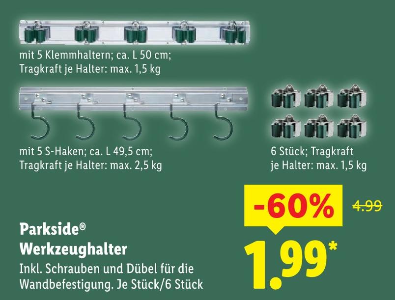 Werkzeughalter mit 5 Klemmhaltern