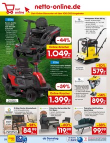 Gartenmöbel im Netto Marken-Discount Prospekt "Aktuelle Angebote" mit 63 Seiten (Aachen)