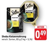 Katzennahrung Selection Angebote von Sheba bei EDEKA Bietigheim-Bissingen für 0,49 €