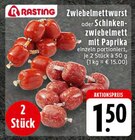Aktuelle Mettwurst Angebote bei EDEKA in Osnabrück Aktuelles Zwiebelsmett Angebot bei EDEKA in Osnabrück ab 1,50 €