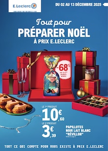 Prospectus E.Leclerc en cours, "Tout pour PRÉPARER NOËL À PRIX E.LECLERC", page 1 sur 48
