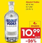 Vodka Angebote von Absolut bei Netto Marken-Discount Elmshorn für 10,99 €