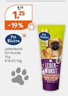 Leberwurst für Hunde von Pet Bistro im aktuellen Müller Prospekt für 1,25 €