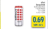 Energy Drink im Angebot bei diska in Weiden Energy Drink Angebote von effect bei diska Weiden für 0,69 €