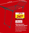Wäscheständer „King Ultimate Black“ im Angebot bei toom Baumarkt in Kiel Wäscheständer „King Ultimate Black“ Angebote von Vileda bei toom Baumarkt Kiel für 34,99 €