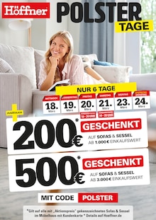 Schuhe im Höffner Prospekt "POLSTER TAGE" mit 1 Seiten (Halle (Saale))