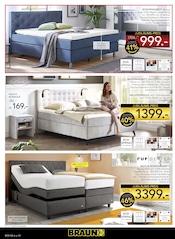 Bett im BRAUN Möbel-Center Prospekt in Homburg Aktueller BRAUN Möbel-Center Prospekt mit Bett, "Jubiläumsmonat", Seite 10