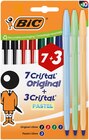 BIC – 10 stylos bille Cristal Original & Pastel – Pointe 1 mm - BIC à 3,99 € dans le catalogue Bureau Vallée