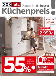Küchenzeile im XXXLutz Möbelhäuser Prospekt "Deutschlands bester Küchenpreis" mit 24 Seiten (Bochum)