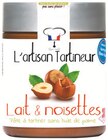 Pâte à tartiner lait et noisettes - L'ARTISAN TARTINEUR dans le catalogue Intermarché