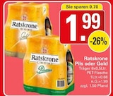 Pils oder Gold Angebote von Ratskrone bei WEZ Kalletal für 1,99 €