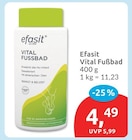 Vital Fußbad von Efasit für 4,49 € bei budni im Angebot Vital Fußbad von Efasit im aktuellen budni Prospekt