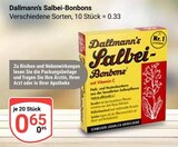 Salbei-Bonbons Angebote von Dallmann's bei GLOBUS Wiesbaden für 0,65 €