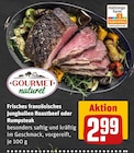 Frisches französisches Jungbullen Roastbeef oder Rumpsteak im Angebot bei REWE in Gladbeck Frisches französisches Jungbullen Roastbeef oder Rumpsteak Angebote von GOURMET naturel bei REWE Gladbeck für 2,99 €